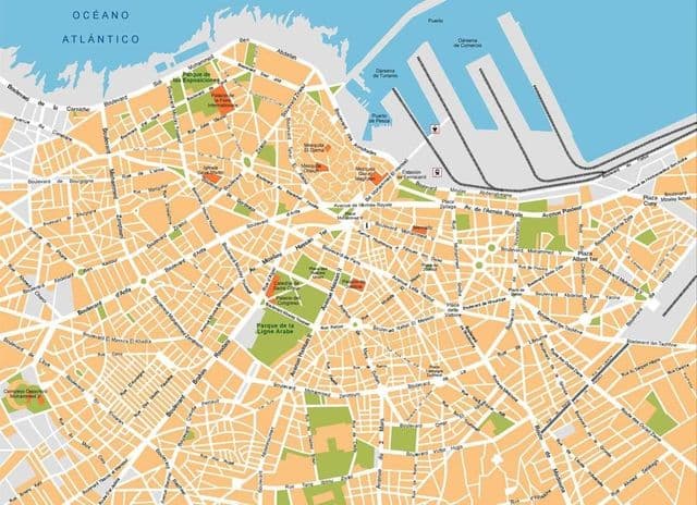 Casablanca sights map
